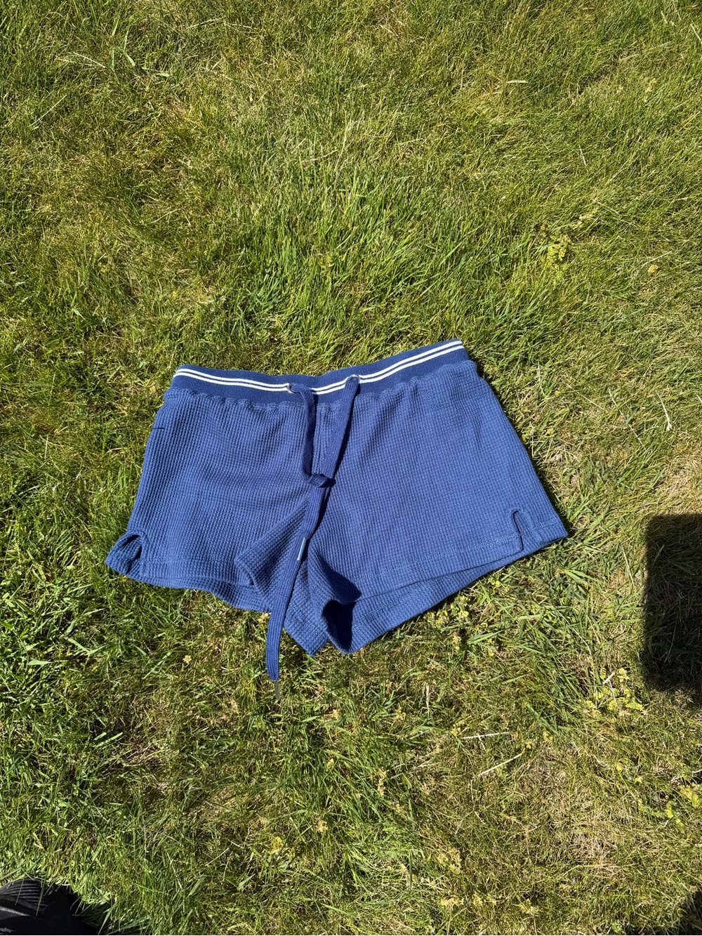 Altard state revival Waffle Knit Blue Women's Lounge Shorts